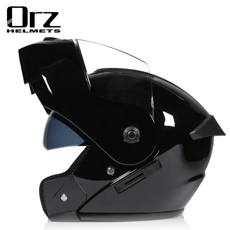 Dual Visor Motorcycle Racing Helmet - Orz901 helm balap wajah penuh uniseks,