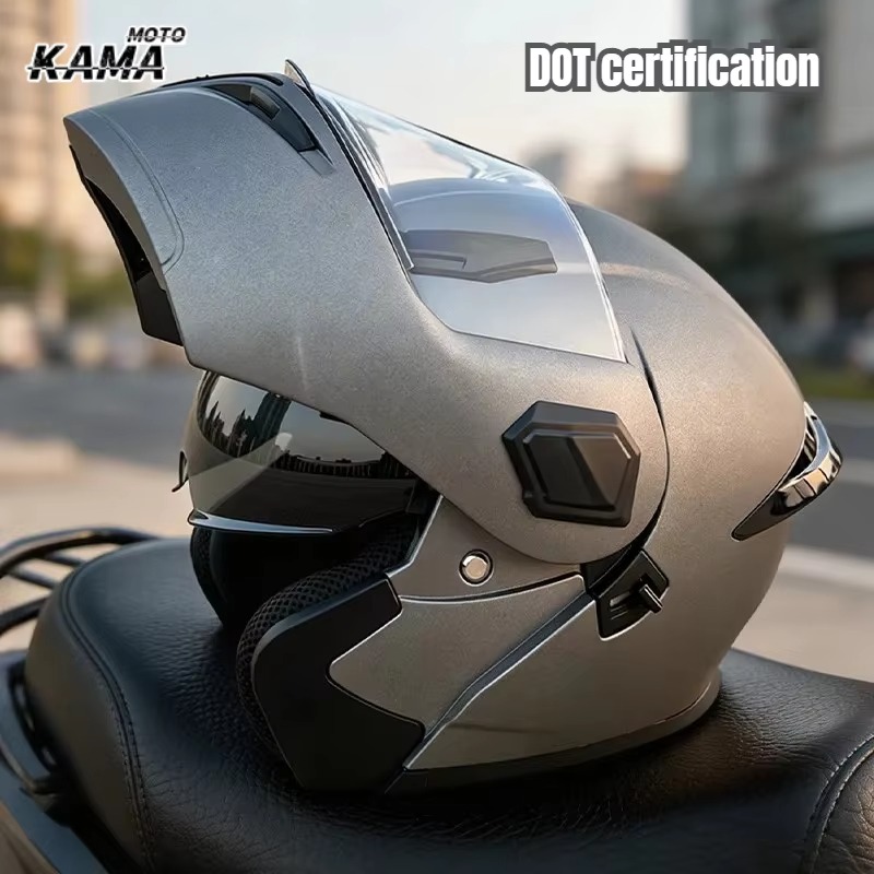 Modular Flip Up Motorcycle Helmet Dot Approved - Helm Motor Modular Model Flip Up,