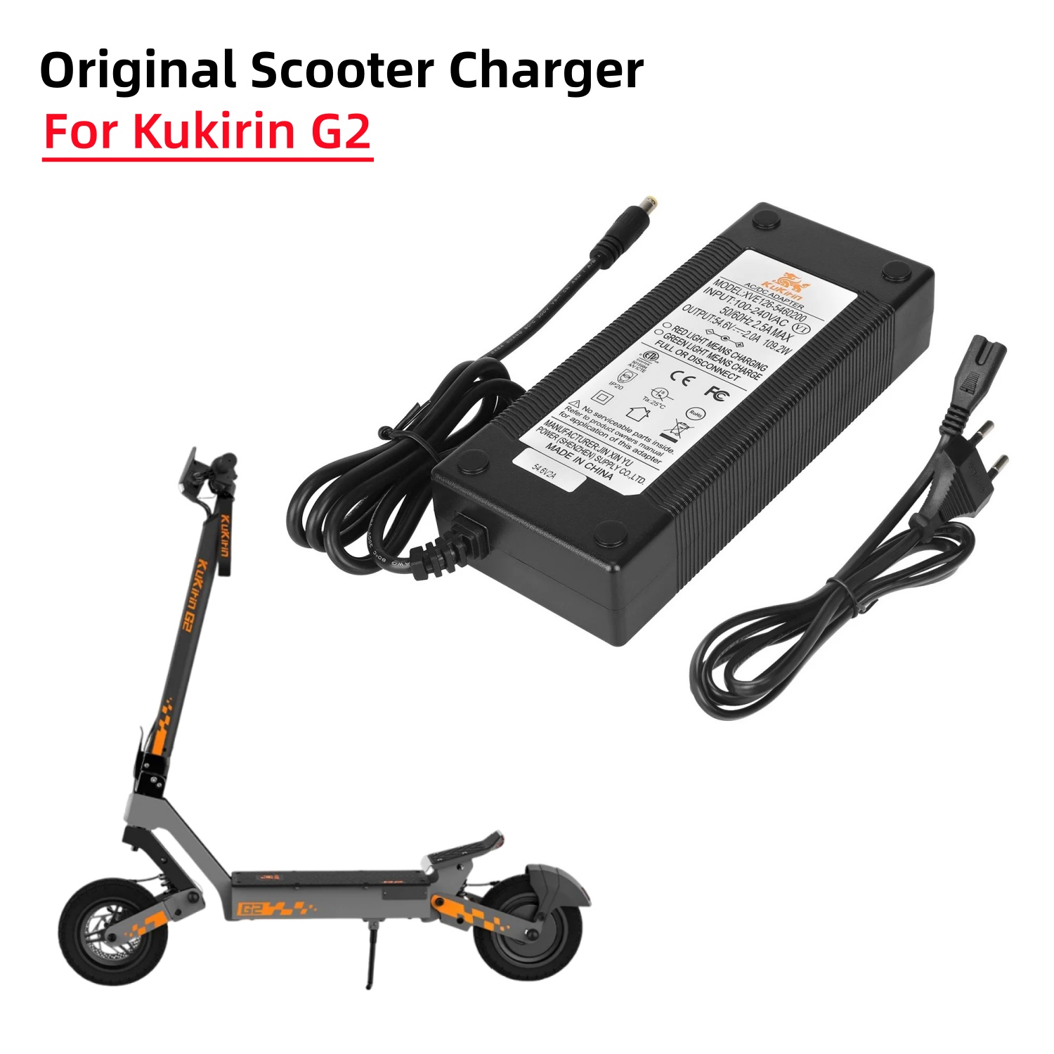 Charger Kukirin Asli Untuk Sku - Scooter Parts ulasan dan harga