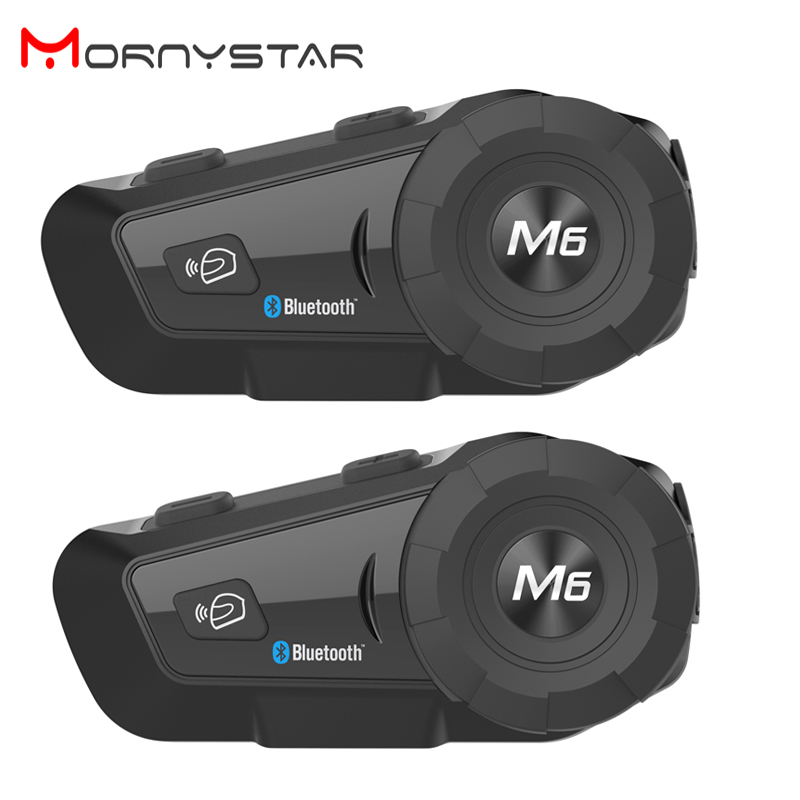 2 Buah Fancystar M6 Plus 1000M - Full Face Motorcycle Helmet With Bluetooth ulasan dan harga