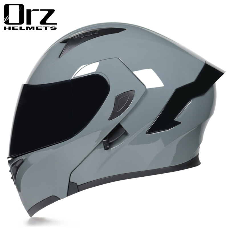 Helm motor Flip Modular aman D - Dual Visor Motorcycle Racing Helmet ulasan dan harga