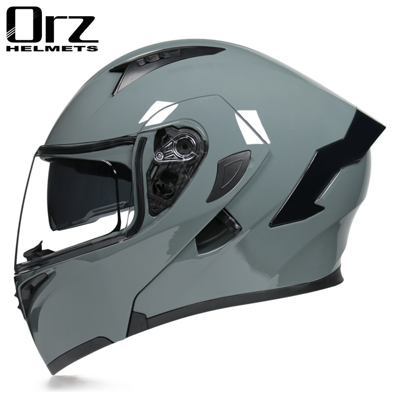 Helm motor Flip Modular aman D - Dual Visor Motorcycle Racing Helmet ulasan dan harga