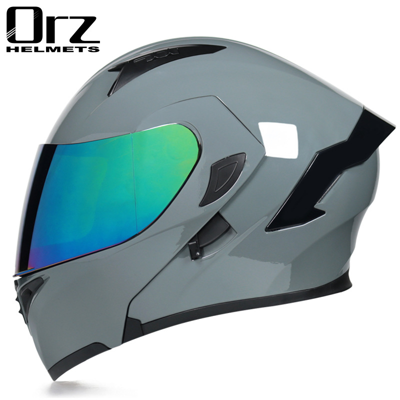 Helm motor Flip Modular aman D - Dual Visor Motorcycle Racing Helmet ulasan dan harga