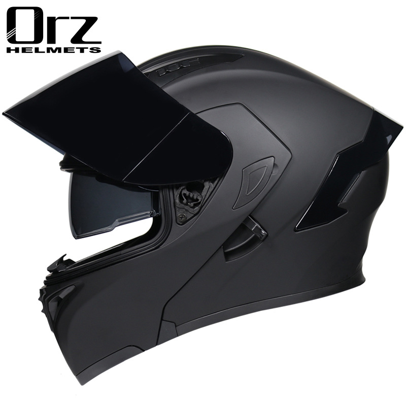 Helm motor Flip Modular aman D - Dual Visor Motorcycle Racing Helmet ulasan dan harga