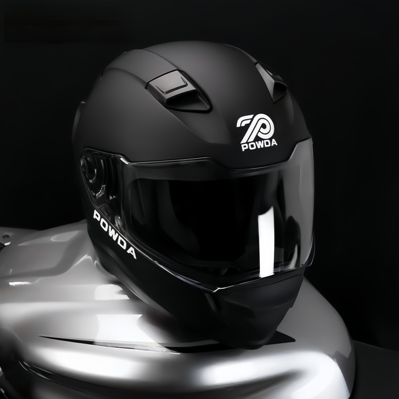 Helm Motor Full Face Unisex, H - Dual Visor Motorcycle Racing Helmet ulasan dan harga
