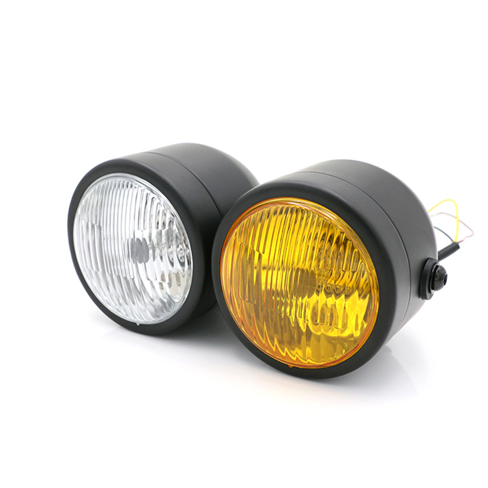 Lampu Depan Kembar Universal H - Universal Motorcycle Led Headlight Projector ulasan dan harga