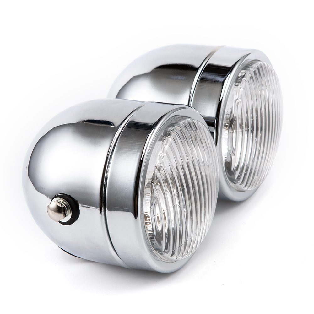Lampu Depan Kembar Universal H - Universal Motorcycle Led Headlight Projector ulasan dan harga
