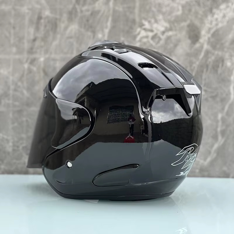 Helm Setengah Wajah Ram5 Hitam - Full Face Motorcycle Helmet With Bluetooth ulasan dan harga