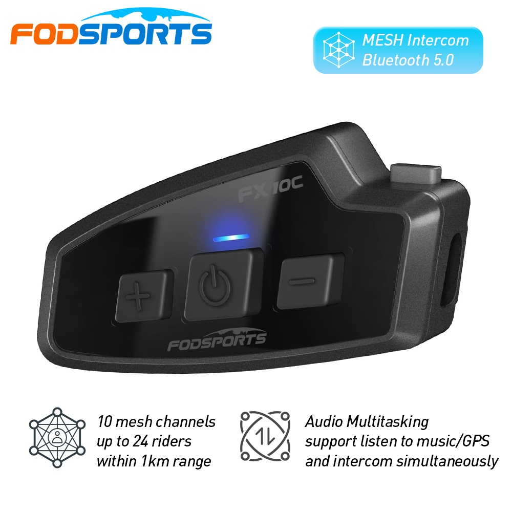 Fodsports Speaker sepeda motor - Full Face Motorcycle Helmet With Bluetooth ulasan dan harga