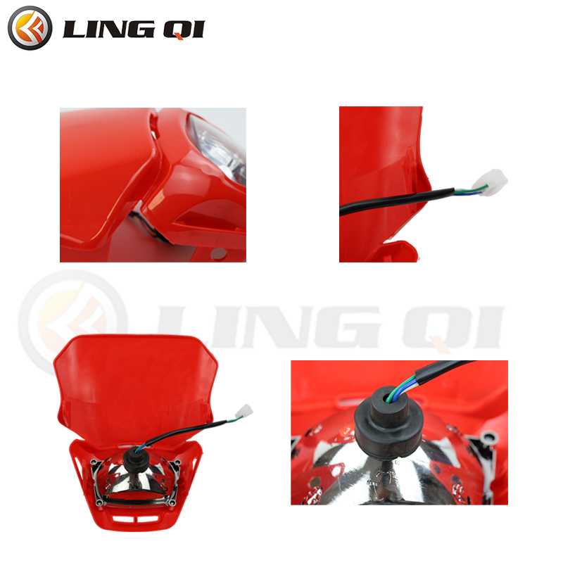 LINGQI 12V 35W Lampu Depan LED - Universal Motorcycle Led Headlight Projector ulasan dan harga